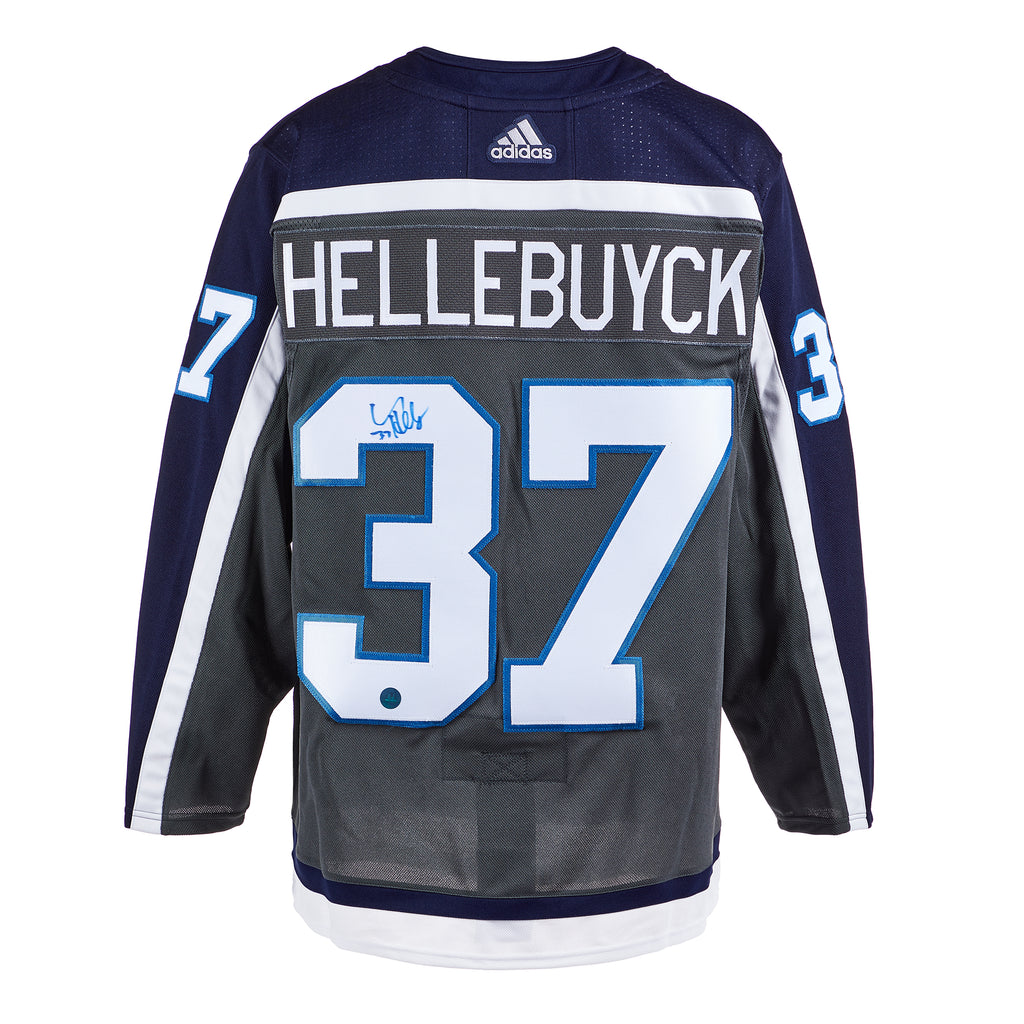 Connor Hellebuyck Winnipeg Jets Signed Reverse Retro Adidas Jersey | AJ Sports.