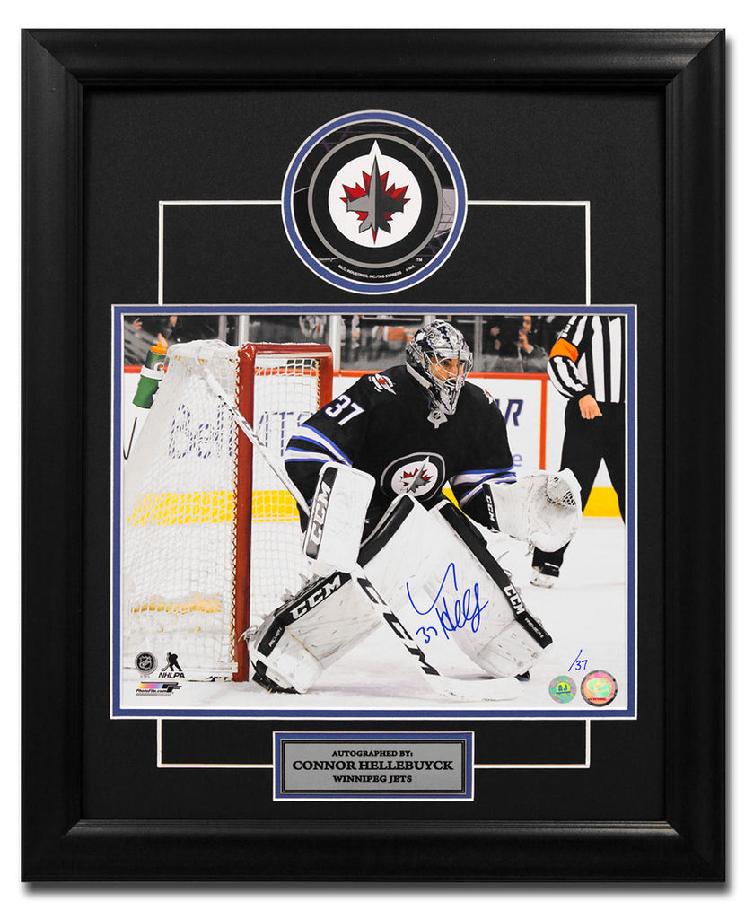 Connor Hellebuyck Autographed Winnipeg Jets 2019 Heritage Classic
