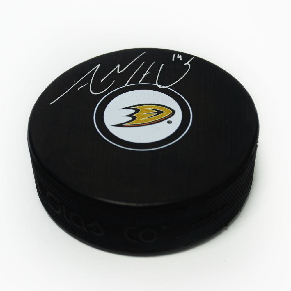 Adam Henrique Anaheim Ducks Autographed Hockey Puck | AJ Sports.