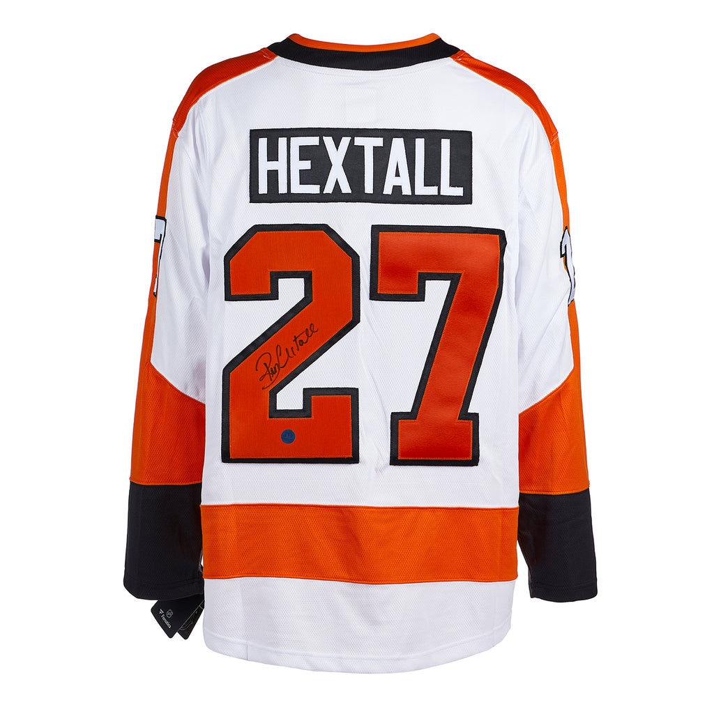 Ron Hextall Philadelphia Flyers Signed White Fanatics Jersey | AJ Sports.