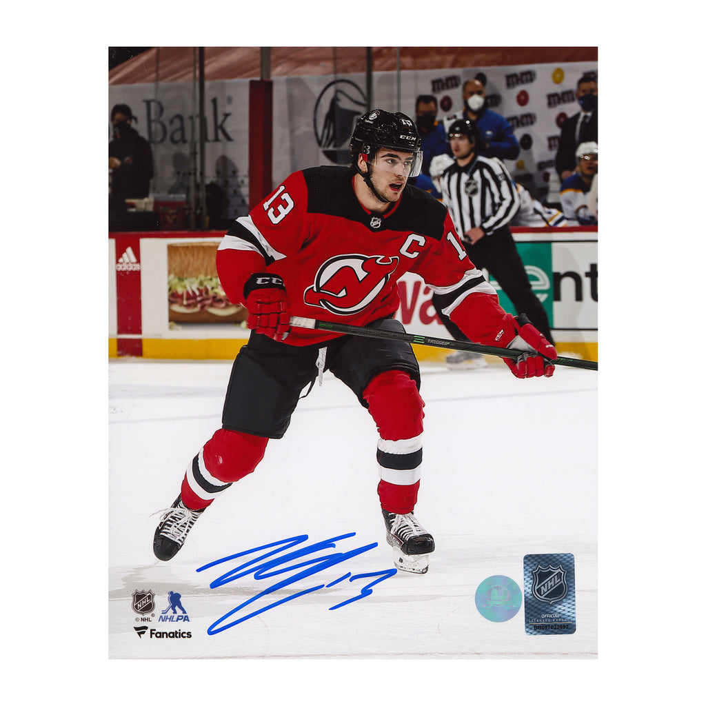 Nico Hischier New Jersey Devils Autographed 8x10 Photo | AJ Sports.
