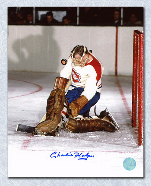 Charlie Hodge Montreal Canadiens Signed Hockey 8x10 Photo | AJ Sports.