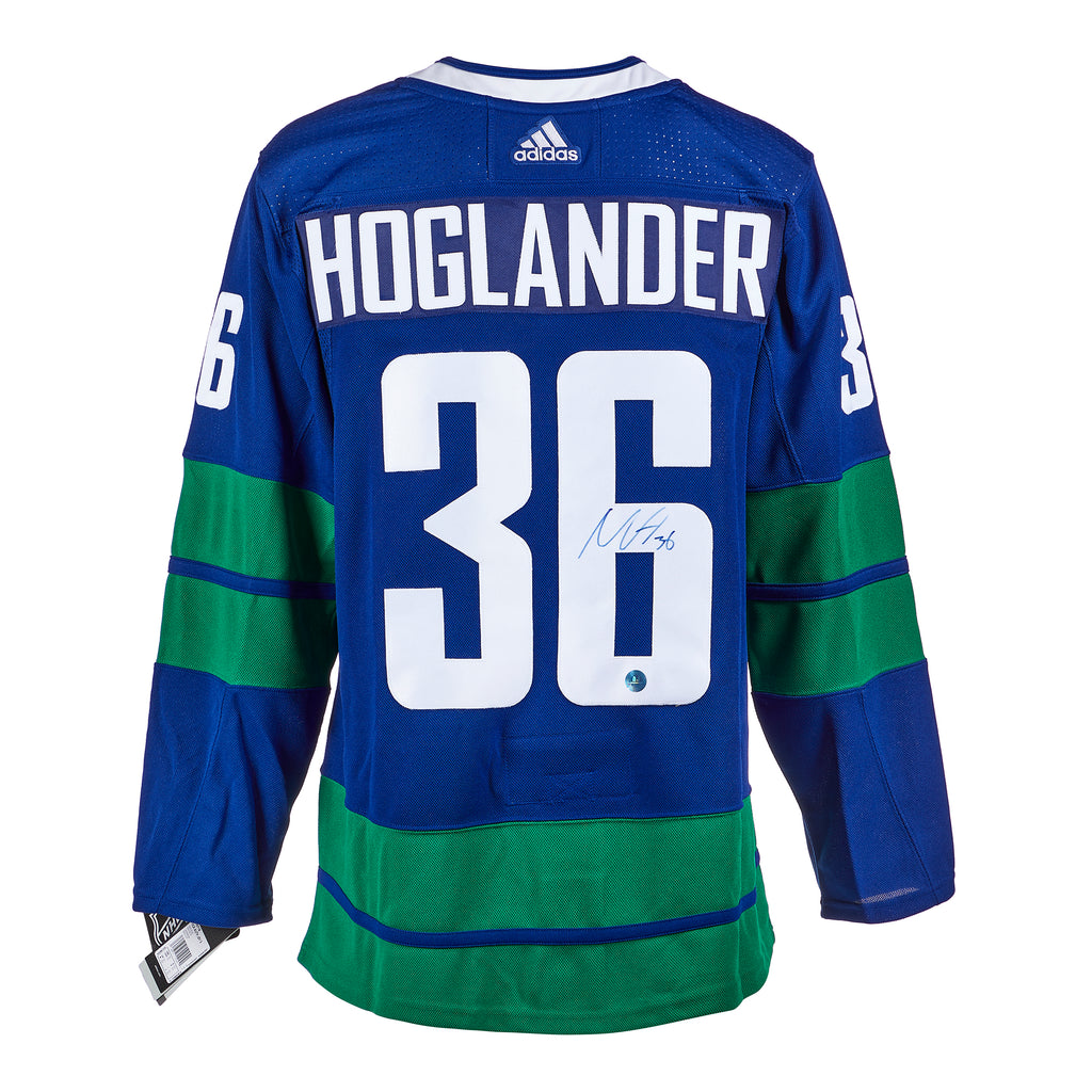 Nils Hoglander Vancouver Canucks Signed Rookie Alt Adidas Jersey | AJ Sports.