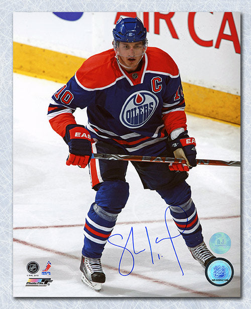 Shawn Horcoff Edmonton Oilers Autographed Captain 8x10 Photo | AJ Sports.