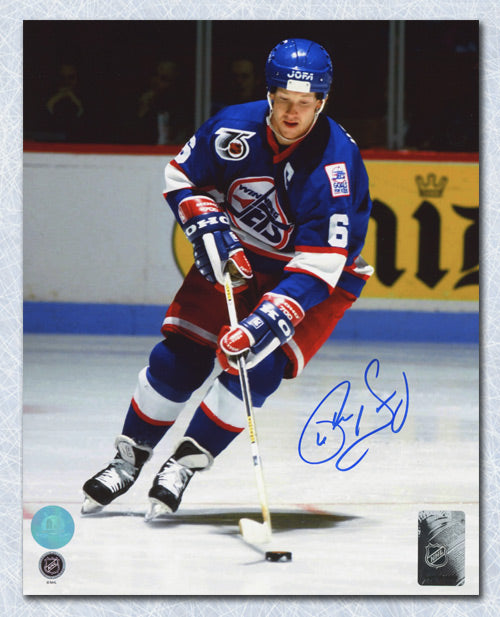 Phil Housley Winnipeg Jets Autographed Hockey Playmaker 8x10 Photo | AJ Sports.