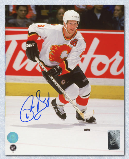 Phil Housley Calgary Flames Signed Hockey 8x10 Photo | AJ Sports.