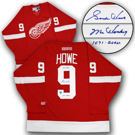 Gordie Howe Detroit Red Wings Autographed Vintage CCM Jersey | AJ Sports.