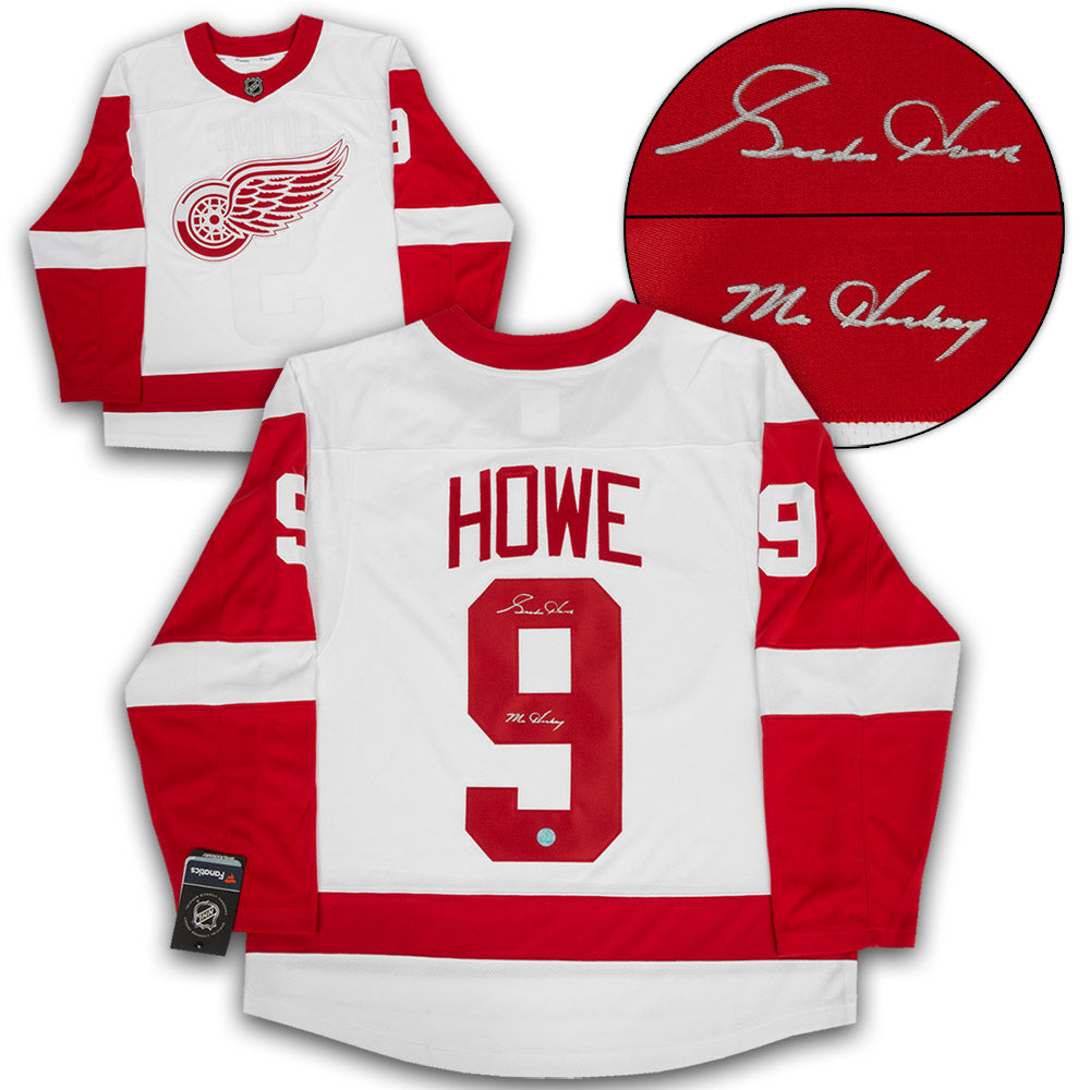 Gordie Howe Detroit Red Wings Signed Mr Hockey White Fanatics Jersey | AJ Sports.