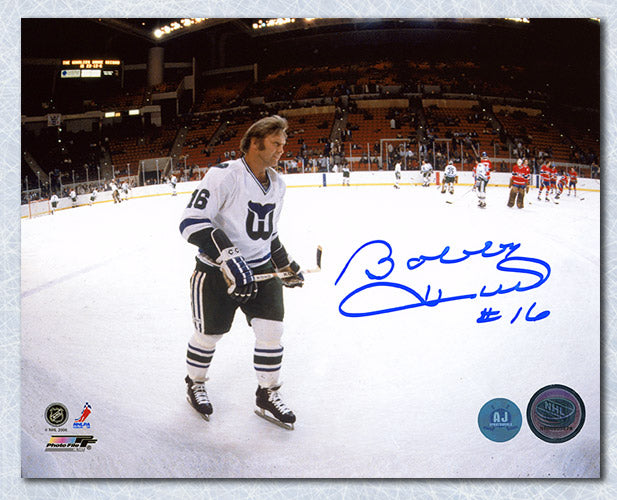 Bobby Hull Hartford Whalers Autographed Panoramic 8x10 Photo | AJ Sports.