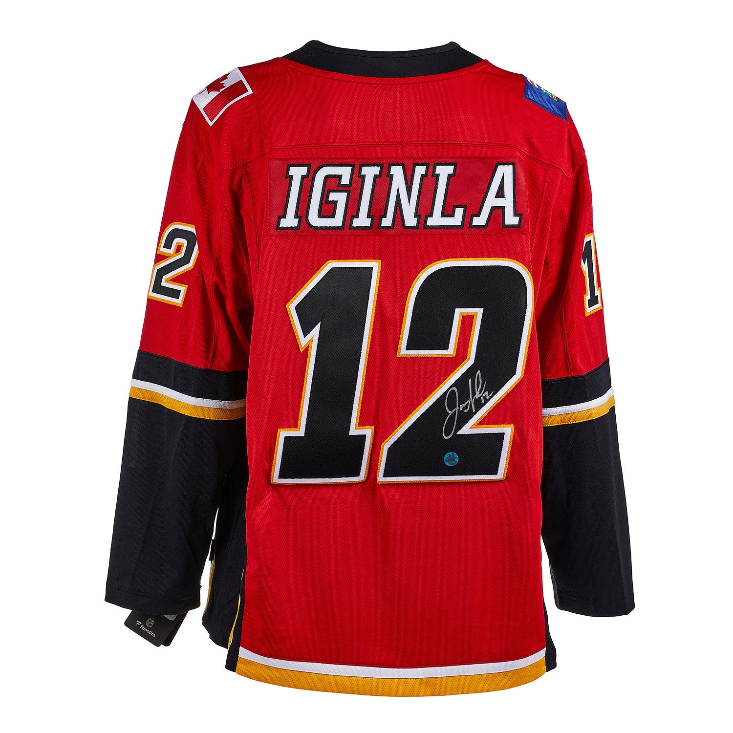 Jarome Iginla Calgary Flames Autographed Fanatics Jersey | AJ Sports.