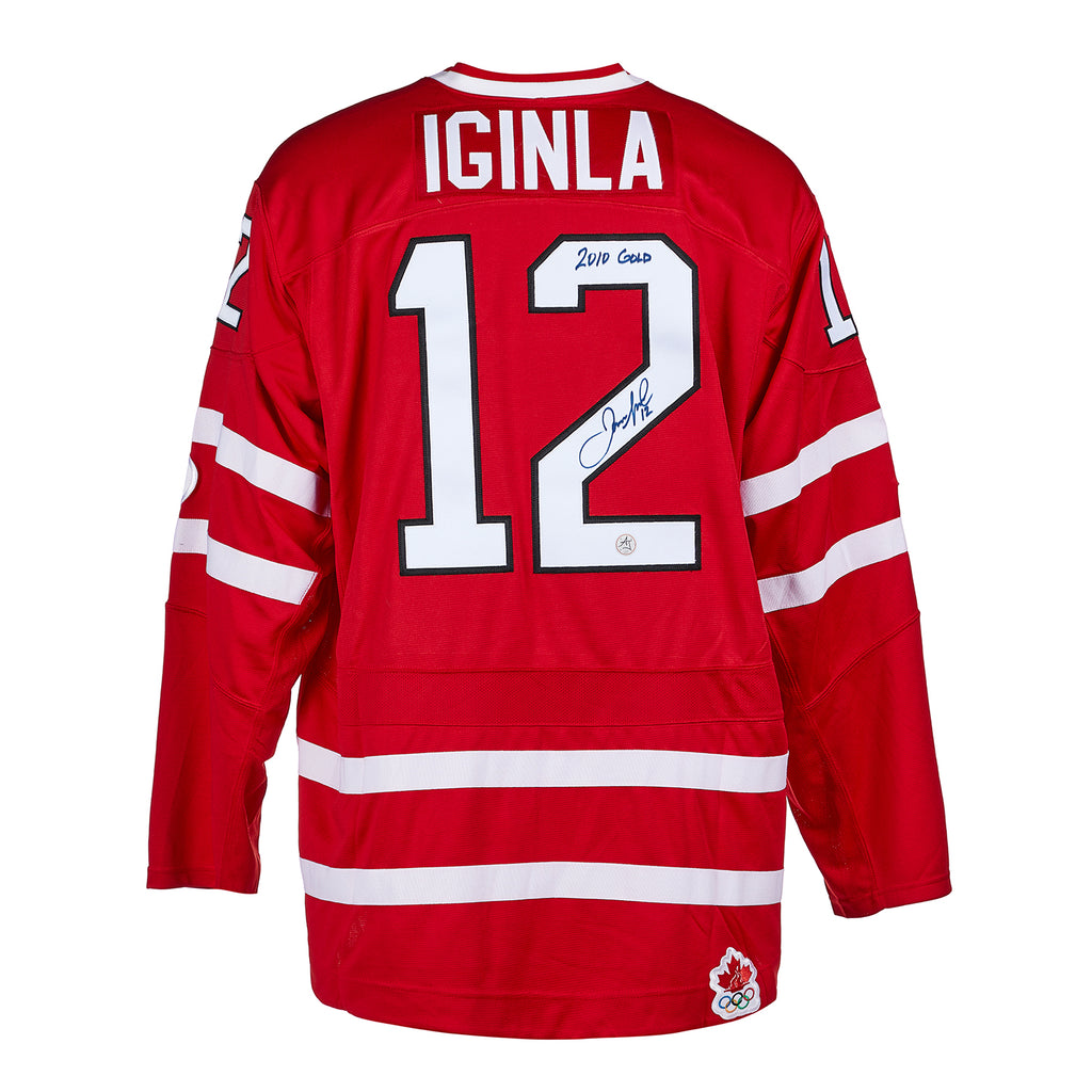 Jarome Iginla Calgary Flames Signed & Inscribed 2x Rocket RBK