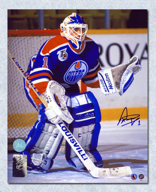 Peter Ing Edmonton Oilers Autographed Goalie 8x10 Photo | AJ Sports.