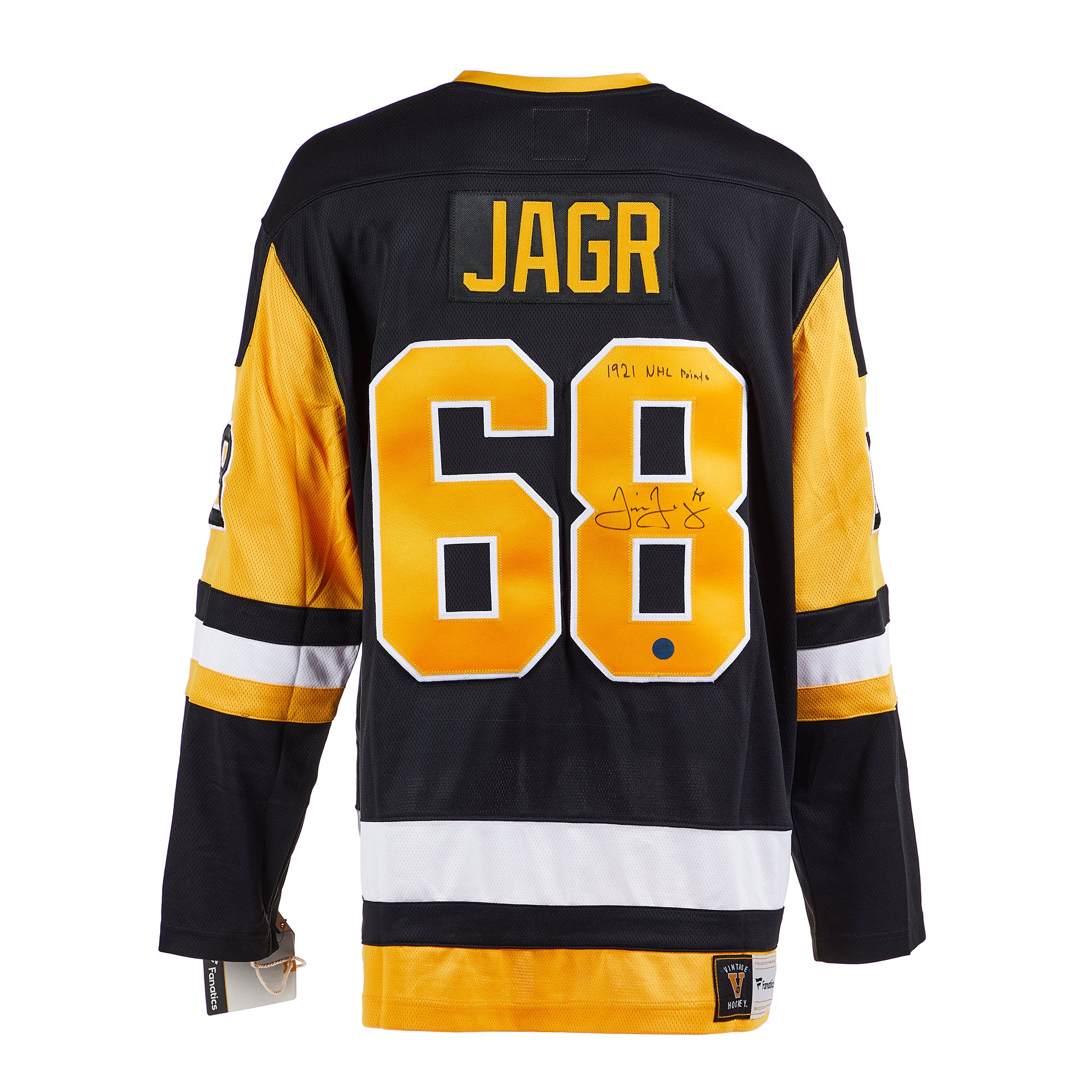 Autographed/signed Jaromir Jagr Pittsburgh Black Hockey Jersey -   Singapore