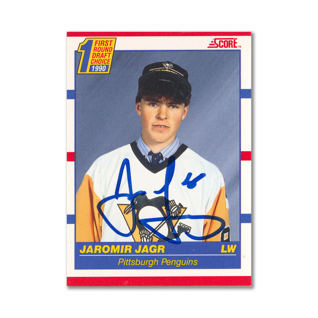 Framed Autographed/Signed Jaromir Jagr 33x42 Pittsburgh Black Jersey J –  Super Sports Center