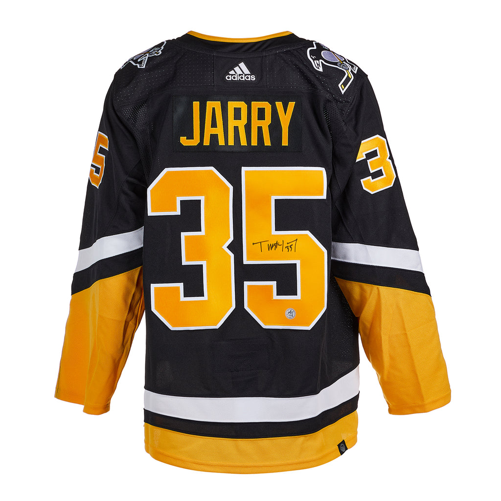 Tristan Jarry White Pittsburgh Penguins Autographed adidas