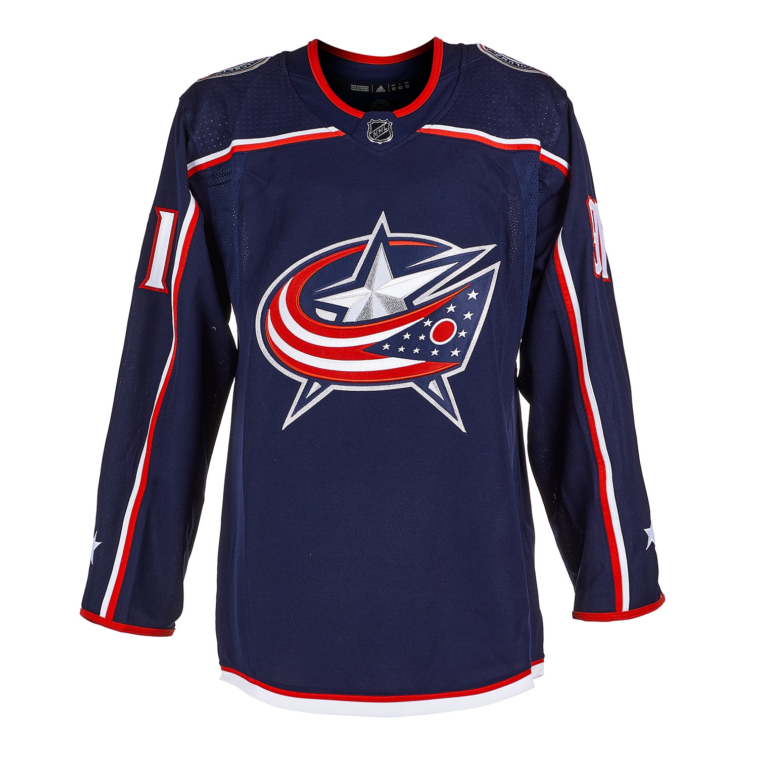 AJ Sports | Kent Johnson Autographed Columbus Blue Jackets Blue
