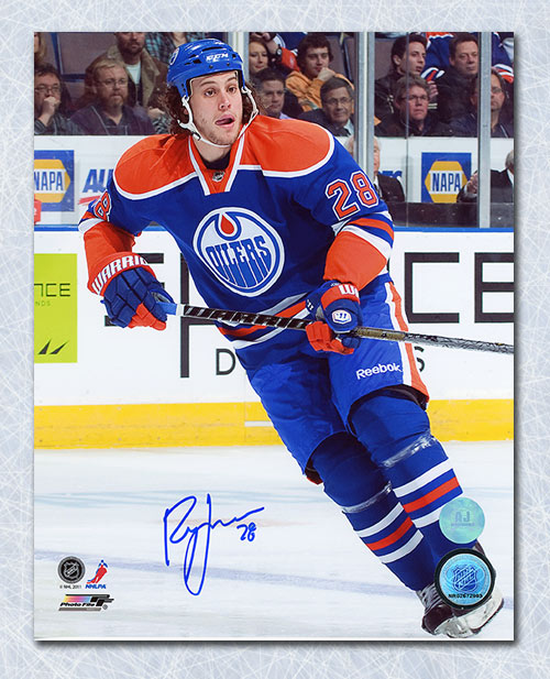 Ryan Jones Edmonton Oilers Autographed Hockey 8x10 Photo | AJ Sports.