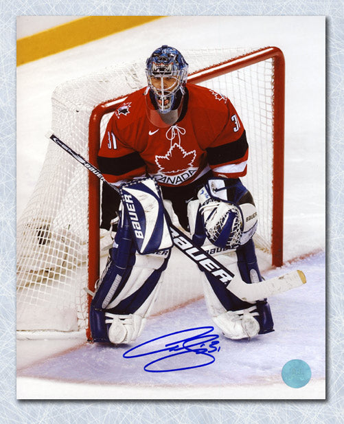 Curtis Joseph Team Canada Autographed 2002 Olympic Hockey 8x10 Photo | AJ Sports.