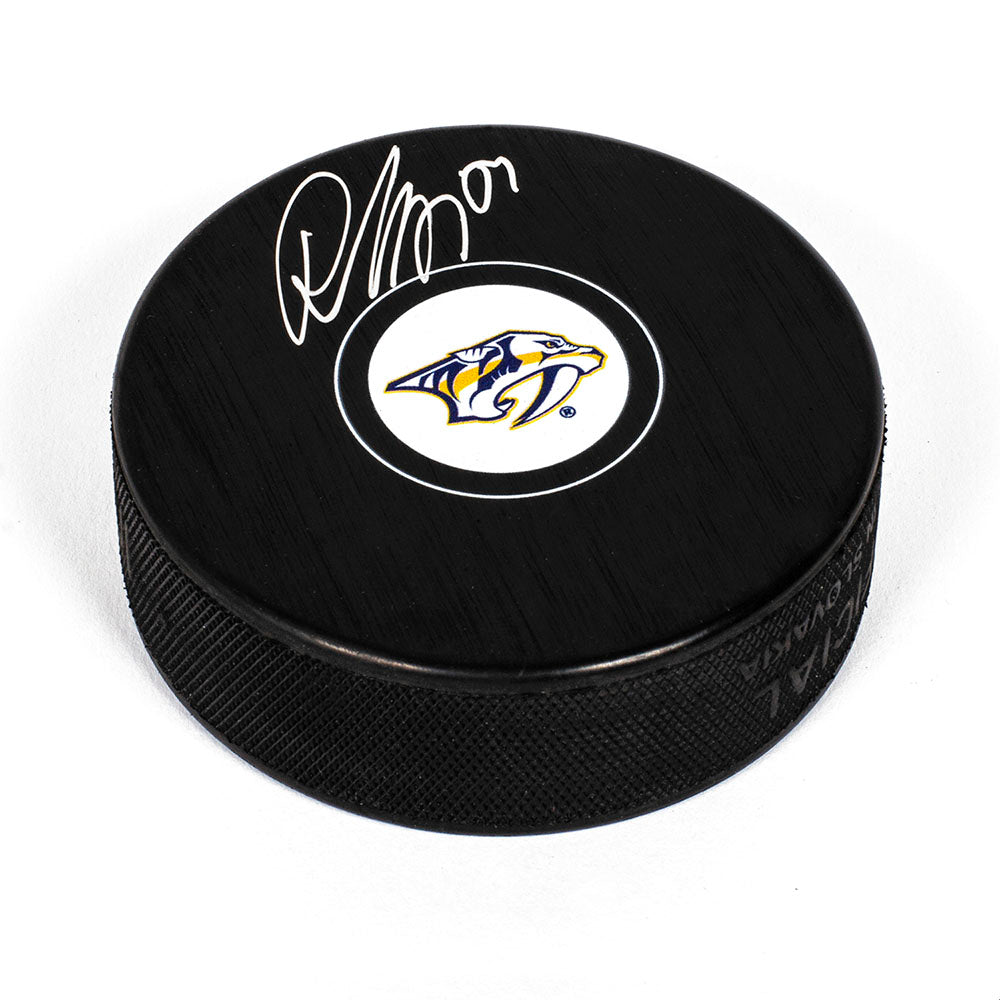 Roman Josi Nashville Predators Autographed Hockey Puck | AJ Sports.