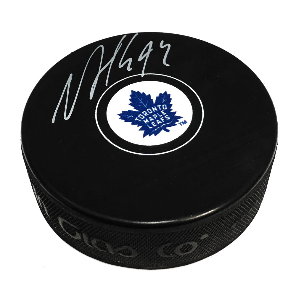 Nazem Kadri Toronto Maple Leafs Autographed Hockey Puck | AJ Sports.