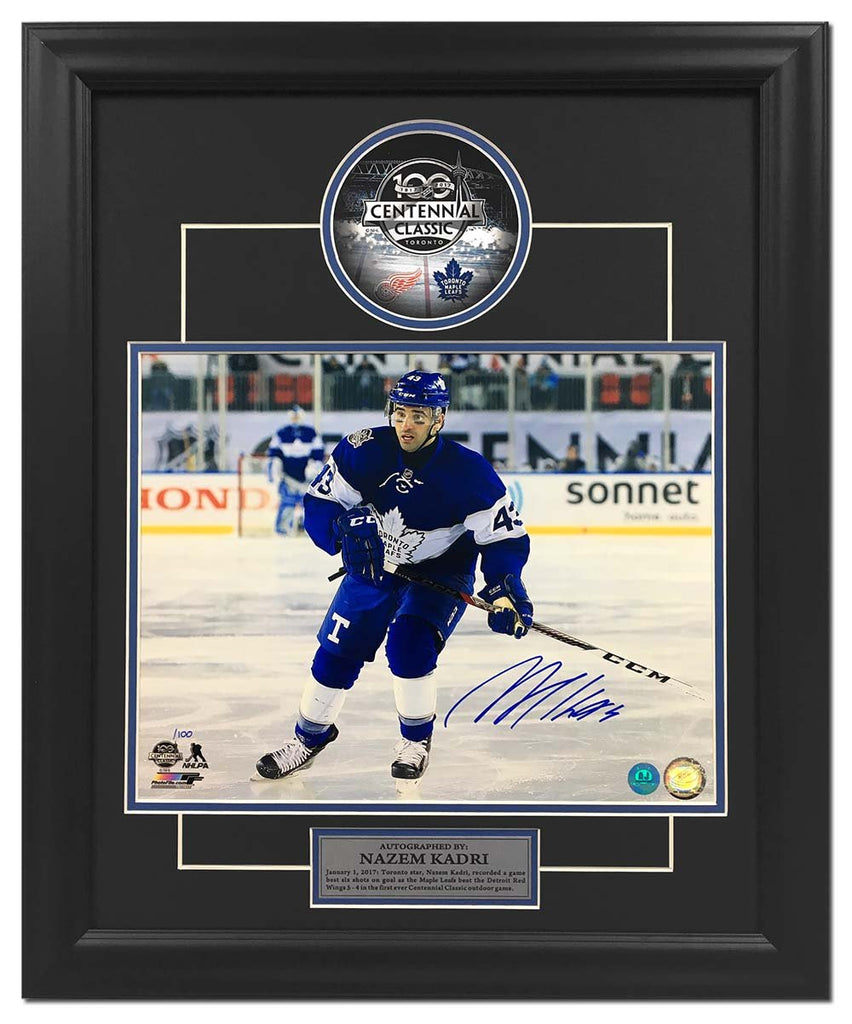 Nazem Kadri Toronto Maple Leafs Signed Centennial Classic 20x24 Frame /100 | AJ Sports.