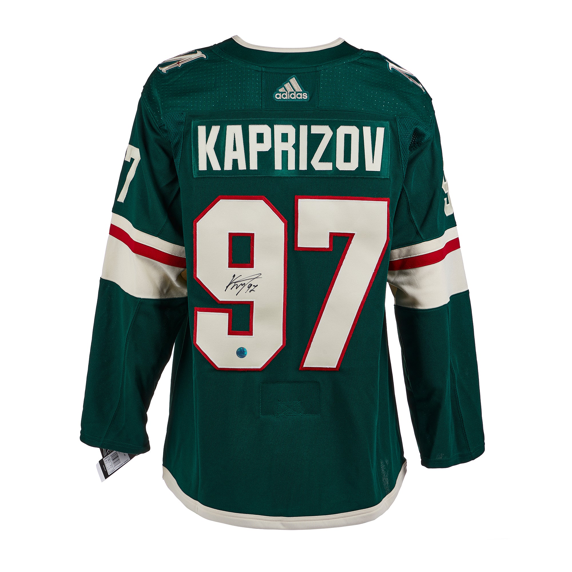 Kirill Kaprizov Signed Adidas Authentic Minnesota Wild Reverse