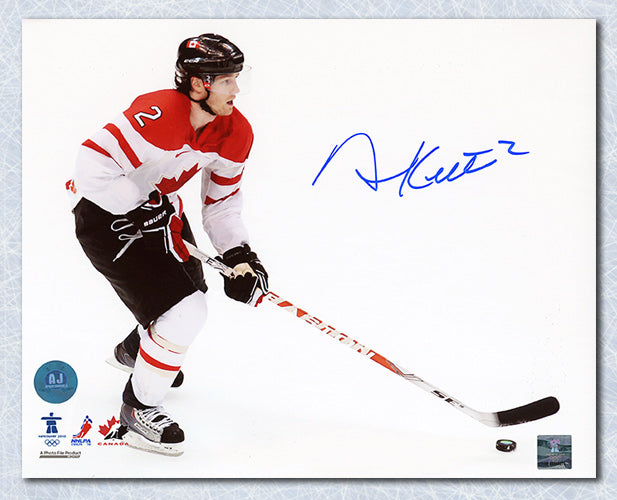 Duncan Keith Team Canada Autographed 2010 Olympic Hockey 8x10 Photo | AJ Sports.