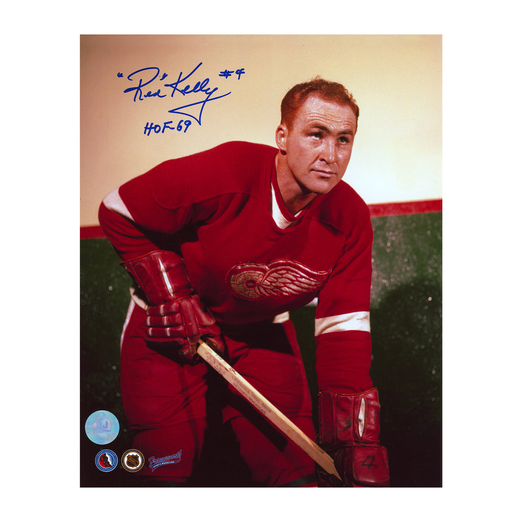 Red Kelly Detroit Red Wings Signed & Inscribed 8x10 Photo | AJ Sports.