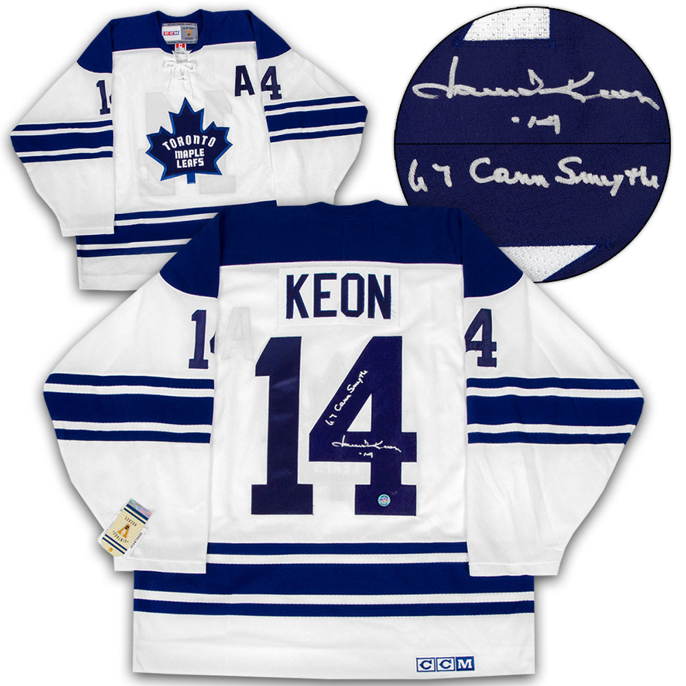 Dave Keon Toronto Maple Leafs Signed 1967 Conn Smythe Vintage CCM Jersey | AJ Sports.