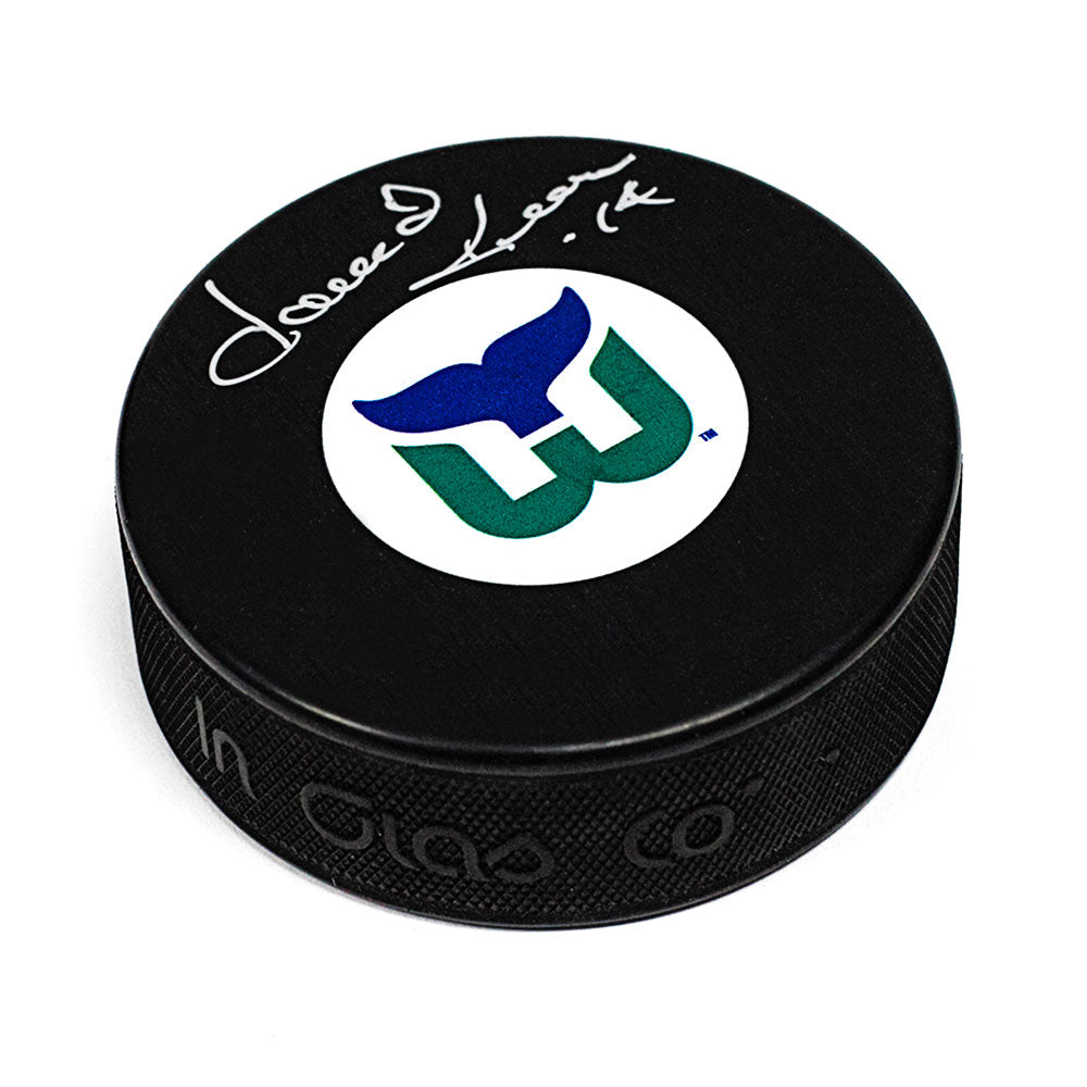 Dave Keon Hartford Whalers Signed Autograph Model Retro Hockey Puck | AJ Sports.