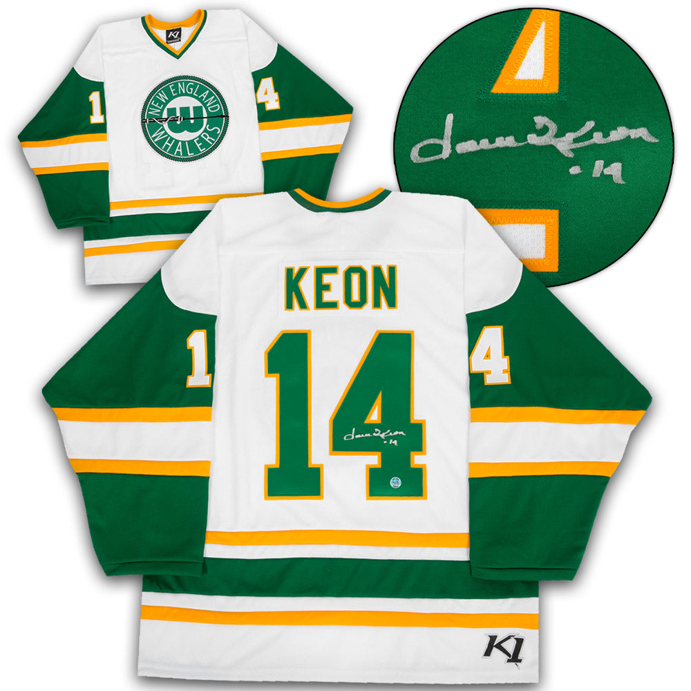 Dave Keon New England Whalers Signed Vintage WHA Jersey | AJ Sports.
