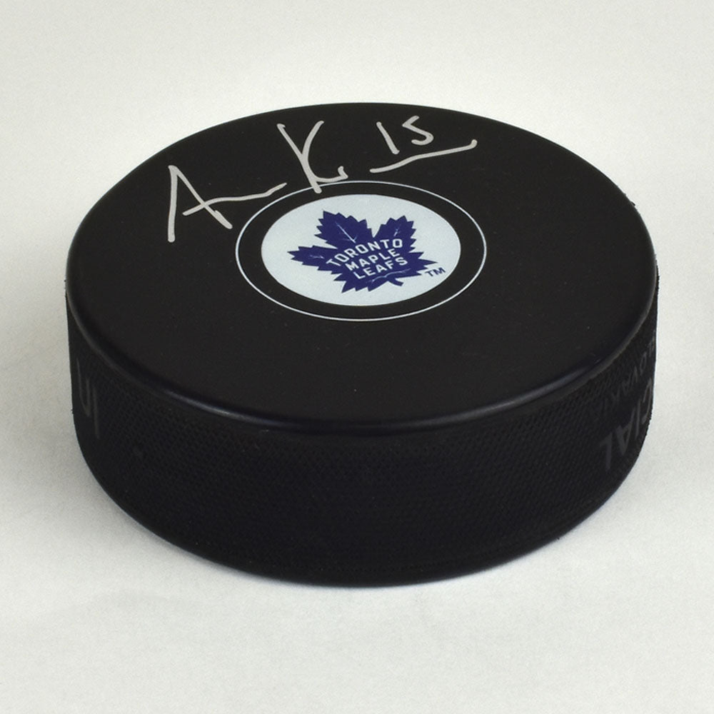 Alex Kerfoot Toronto Maple Leafs Autographed Hockey Puck | AJ Sports.