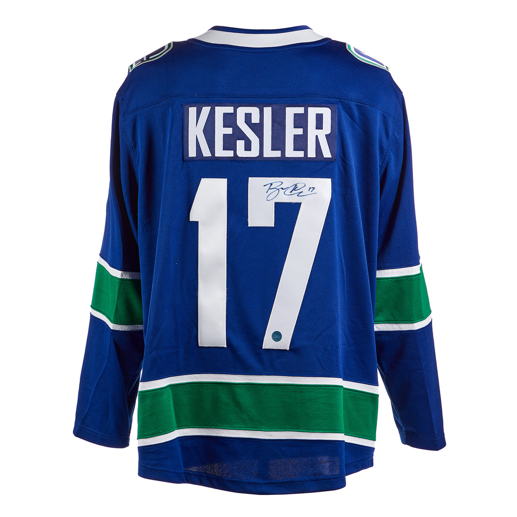Ryan Kesler Vancouver Canucks Autographed Fanatics Jersey | AJ Sports.