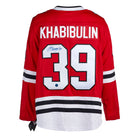 Nikolai Khabibulin Chicago Blackhawks Autographed Fanatics Jersey | AJ Sports.