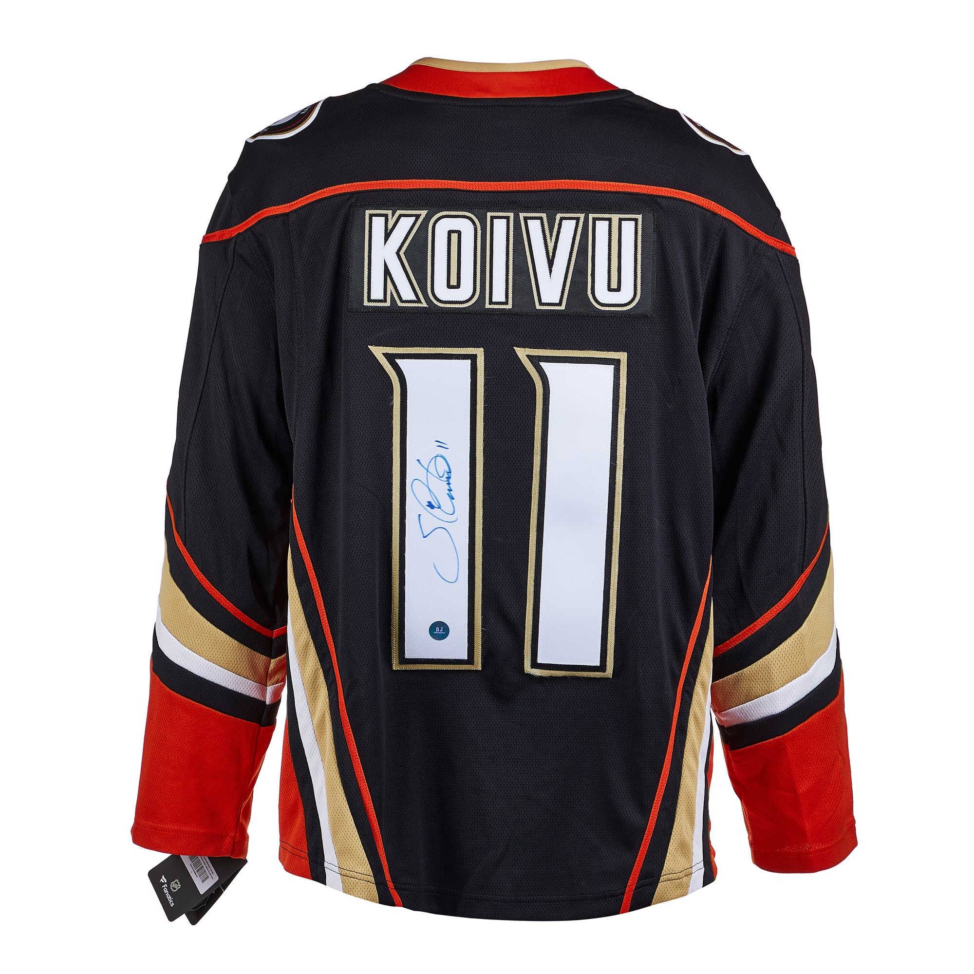 Saku Koivu Anaheim Ducks Autographed Fanatics Jersey | AJ Sports.