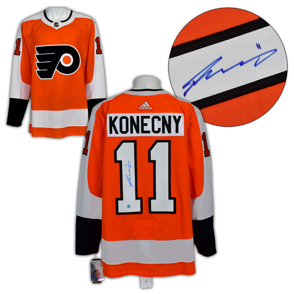 Travis Konecny Philadelphia Flyers Autographed Adidas Jersey | AJ Sports.