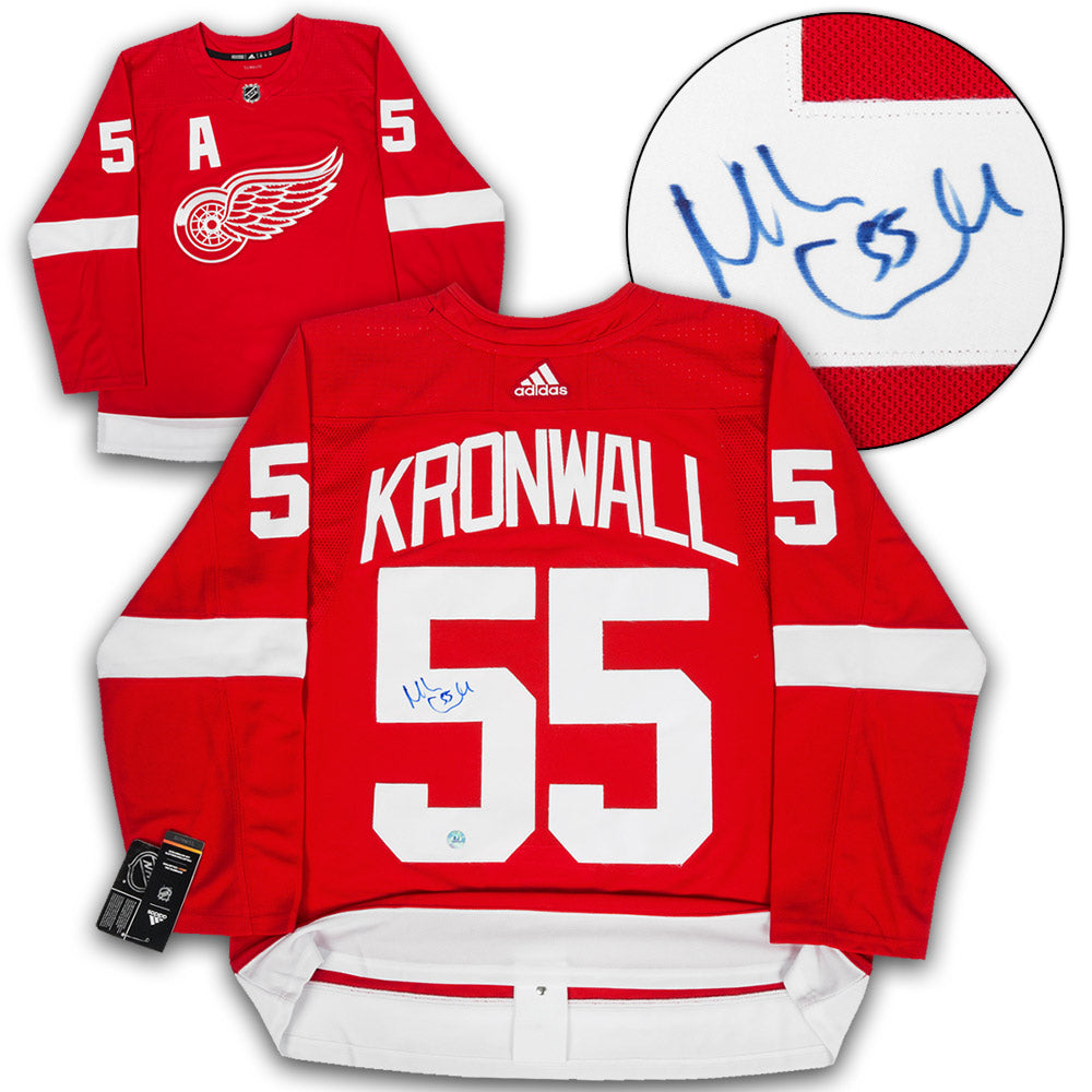 Niklas Kronwall Detroit Red Wings Autographed Adidas Jersey | AJ Sports.