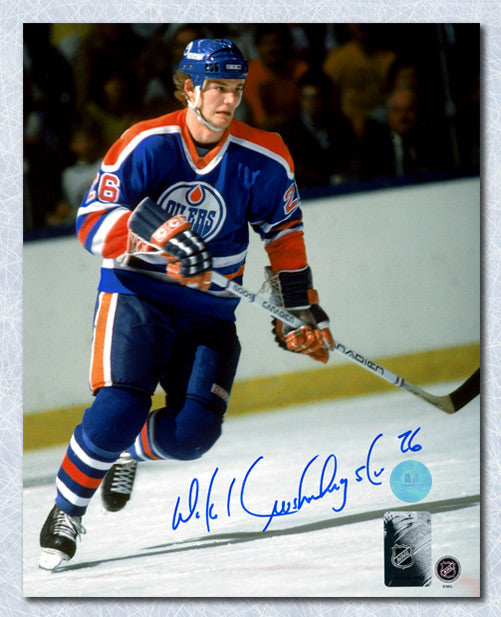 Mike Krushelnyski Edmonton Oilers Autographed 8x10 Photo | AJ Sports.