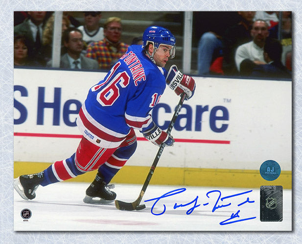 Pat LaFontaine New York Rangers Autographed Playmaker 8x10 Photo | AJ Sports.