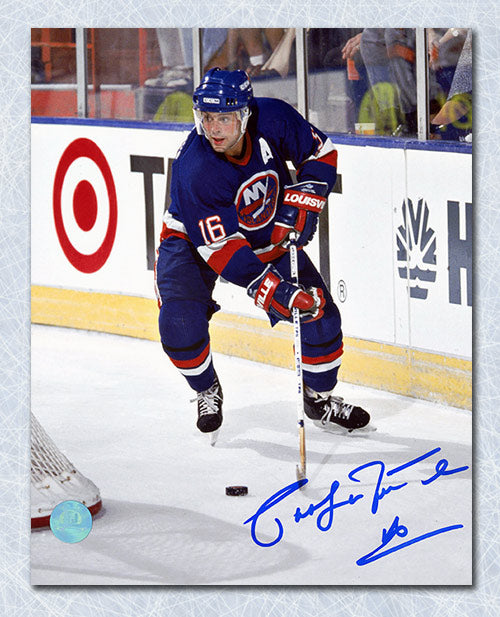 Pat LaFontaine New York Islanders Autographed Action 8x10 Photo | AJ Sports.