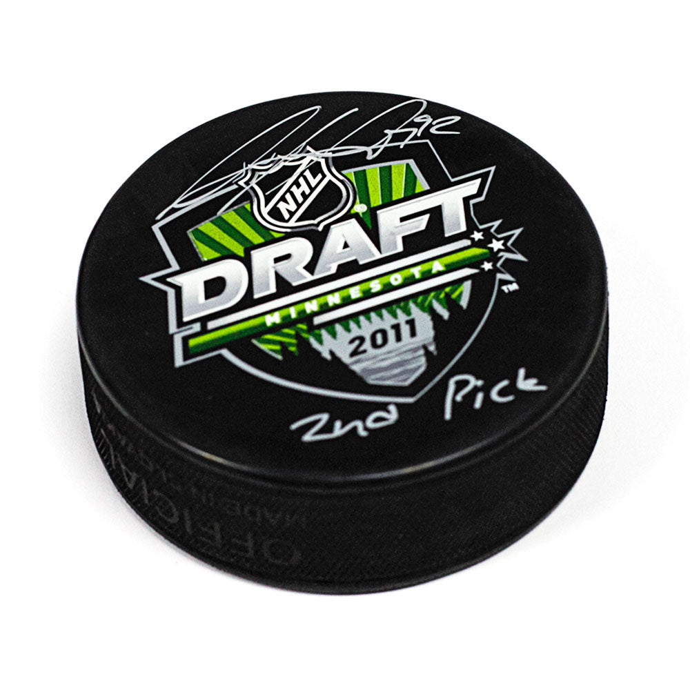 Gabriel Landeskog Signed 2011 NHL Entry Draft Puck with 2nd Pick Note | AJ Sports.