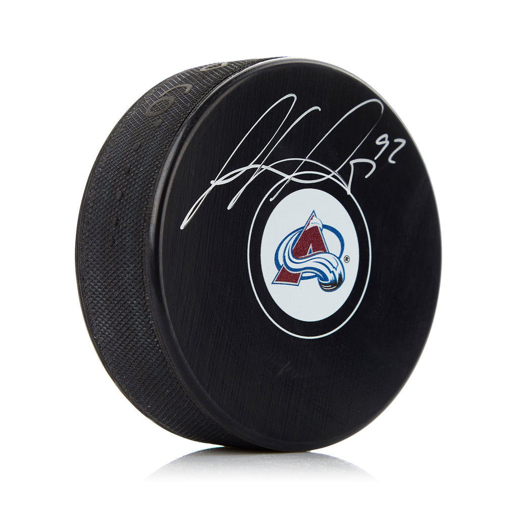 Gabriel Landeskog Colorado Avalanche Autographed Hockey Puck | AJ Sports.