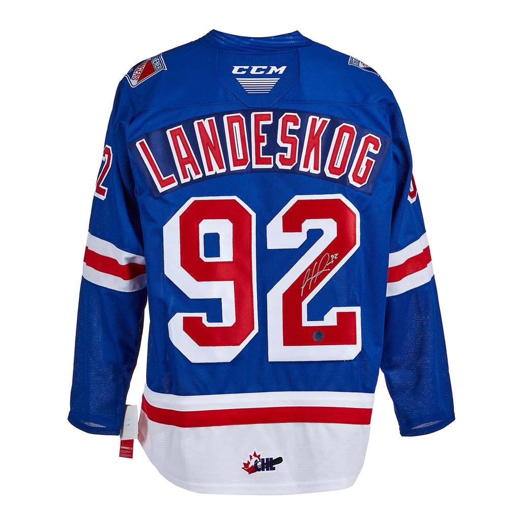 Gabriel Landeskog Kitchener Rangers Autographed CHL Hockey Jersey | AJ Sports.
