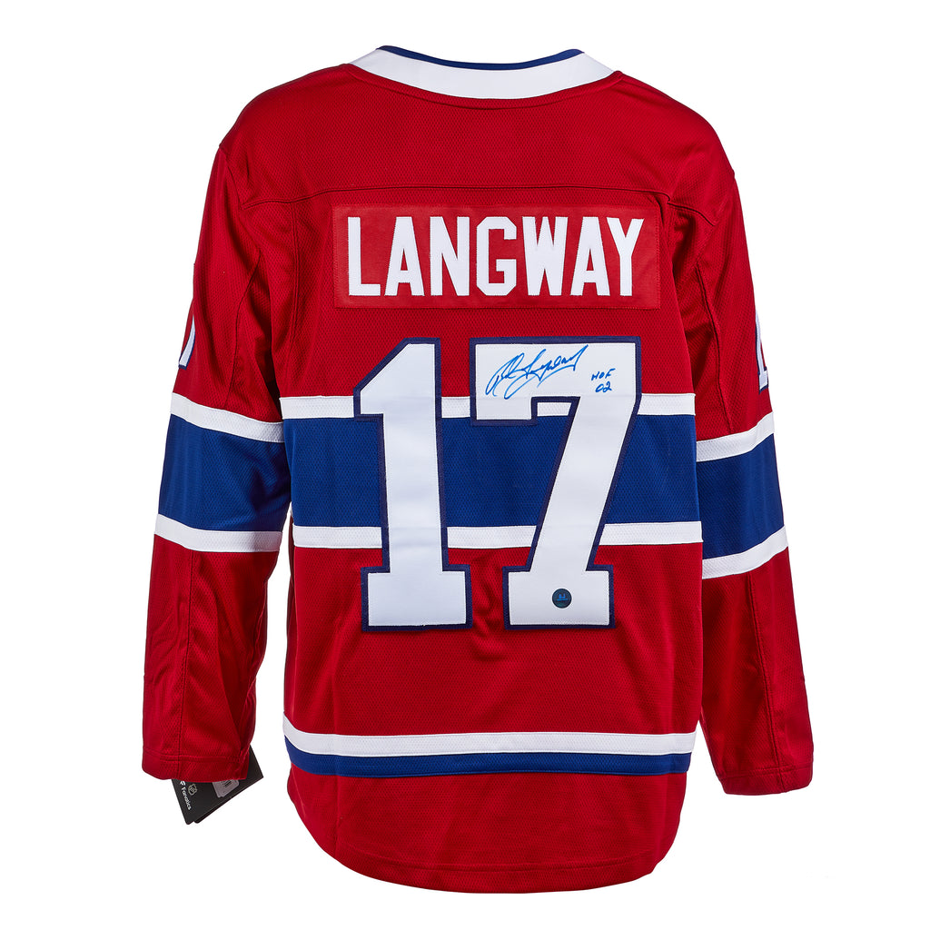 Rod Langway Montreal Canadiens Autographed Fanatics Jersey | AJ Sports.