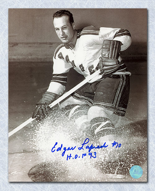 Edgar Laprade New York Rangers Autographed 8x10 Photo | AJ Sports.