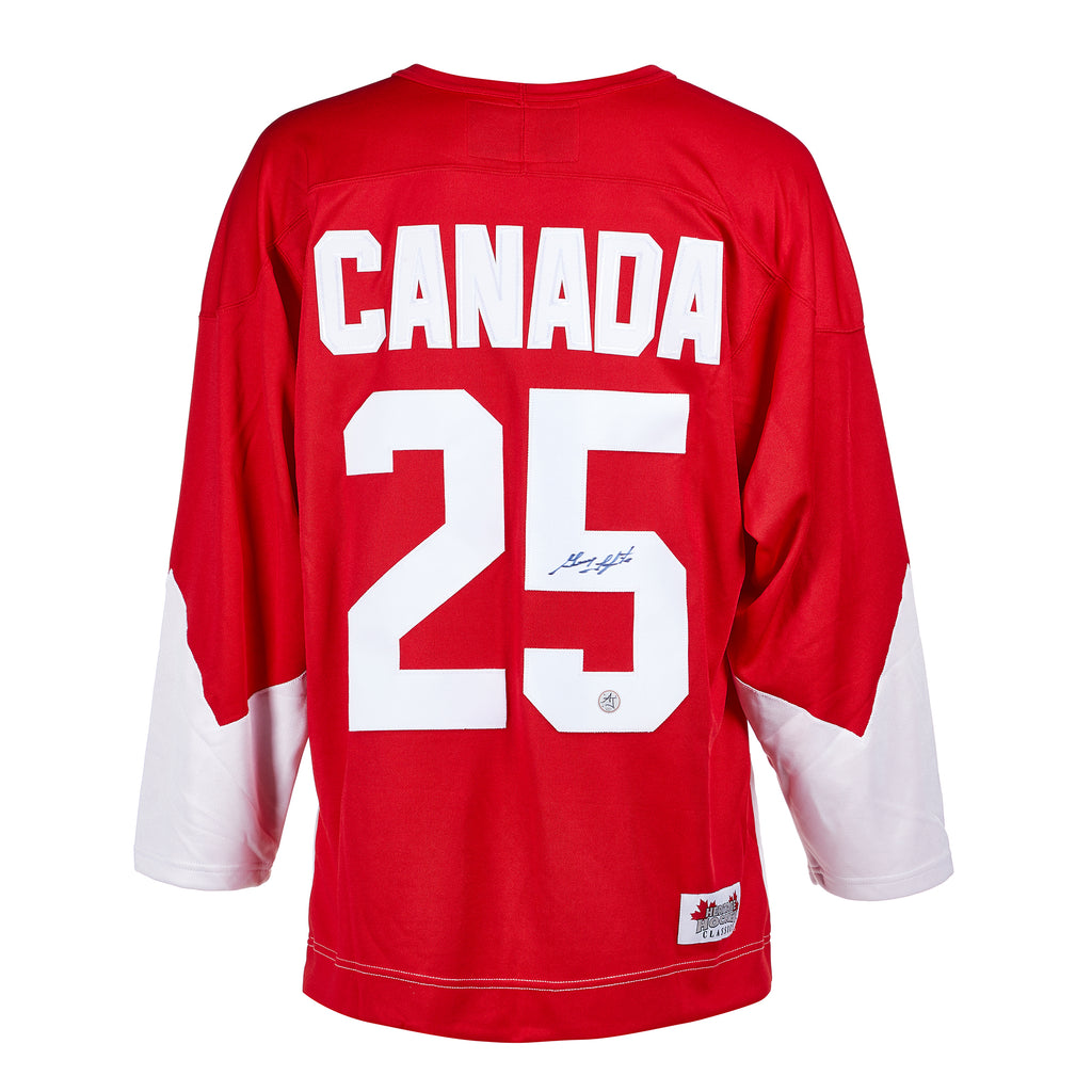 Guy Lapointe 1972 Summit Series Signed Team Canada Hockey Jersey | AJ Sports.