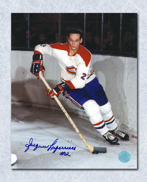 Jacques Laperriere Montreal Canadiens Signed Defense 8x10 Photo | AJ Sports.