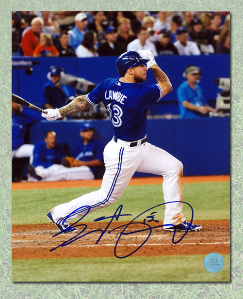 Brett Lawrie Toronto Blue Jays Autographed Batting 8x10 Photo | AJ Sports.