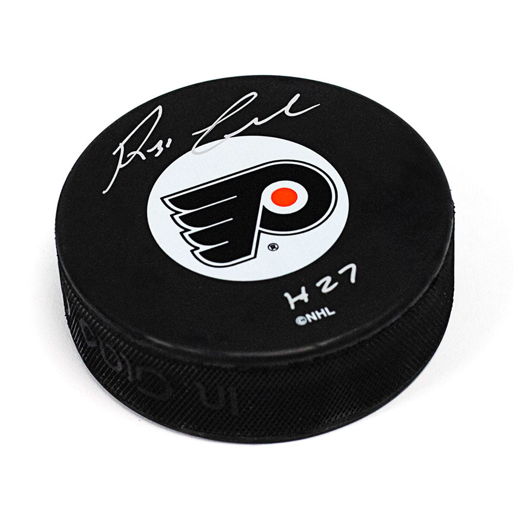 Reggie Leach Philadelphia Flyers Autographed Hockey Puck | AJ Sports.