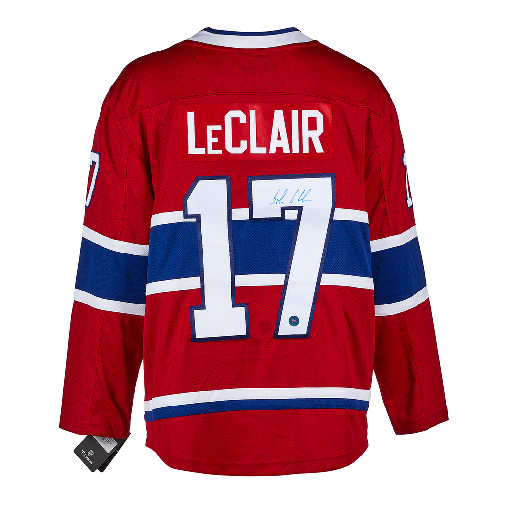 John LeClair Montreal Canadiens Autographed Fanatics Jersey | AJ Sports.